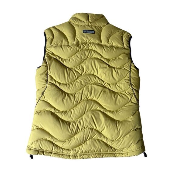 REI Puffer Vest Womens S Yellow Gold Quilted Goosedown Gorpcore - Picture 2 of 8